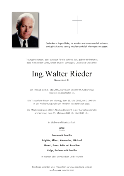 Ing. Walter Rieder