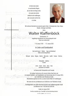 Walter Klaffenböck