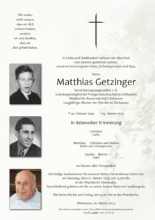 Matthias Getzinger
